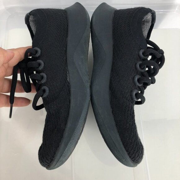 Allbirds Black Eclipes (Black Soles) Tree Dasher Wool Sneakers Size 6-6.5 - Picture 5 of 13